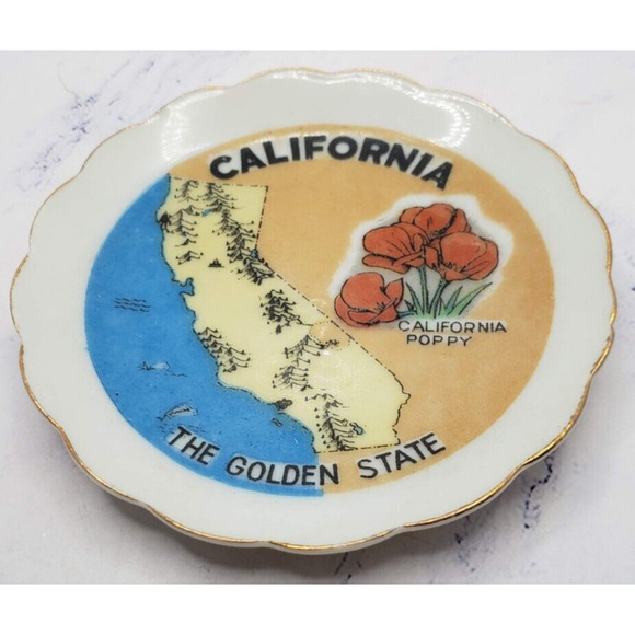 Victoria Ceramics Vintage Souvenir California Teacup and Saucer Set - Picture 3 of 8